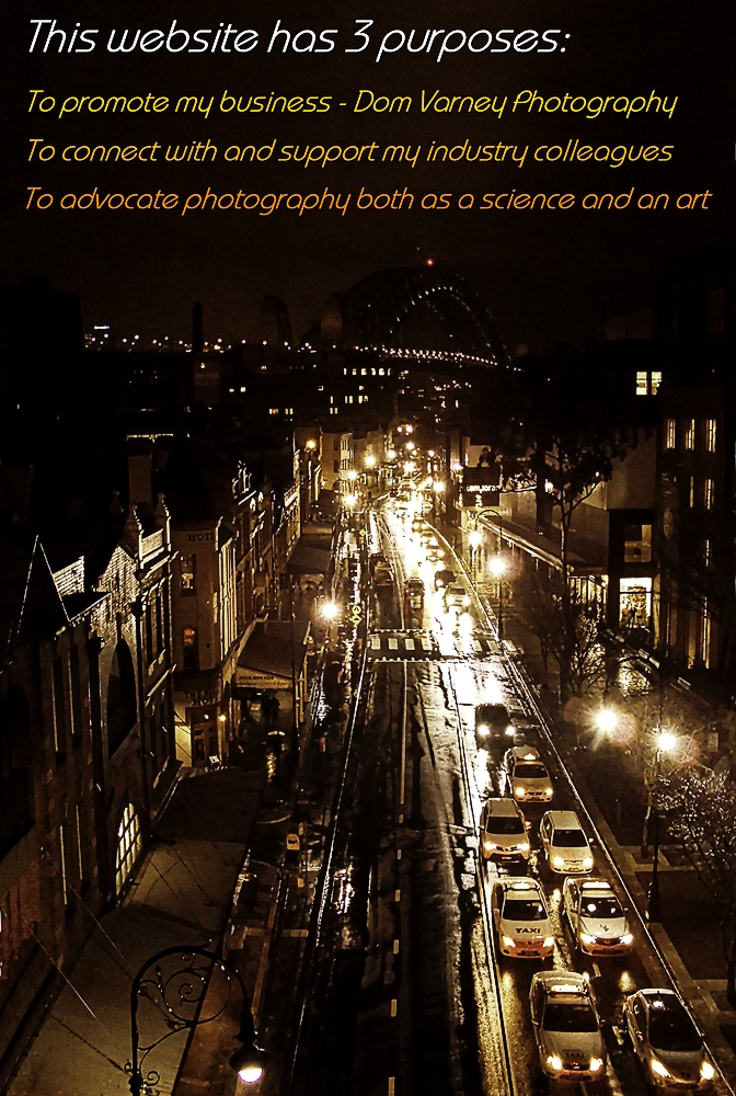 George Street, The Rocks, Sydney on a rainy night
