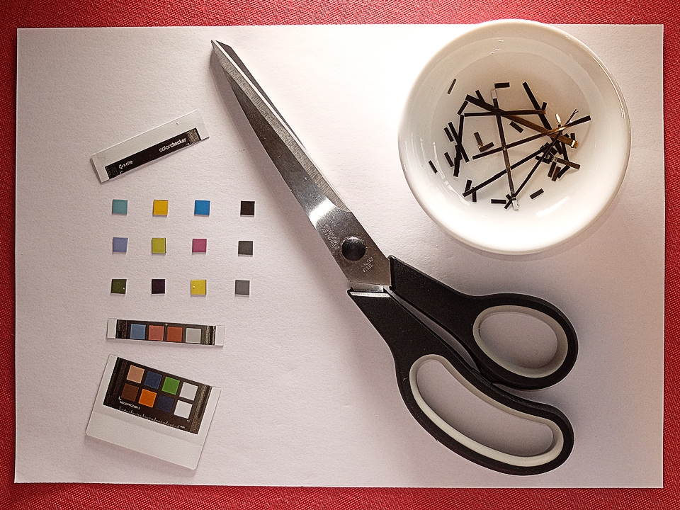 Cutting out color patches