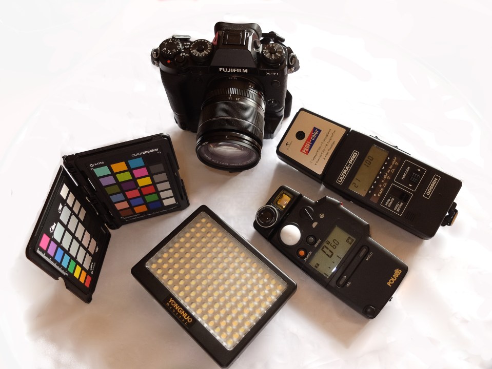 The equipment used for the test