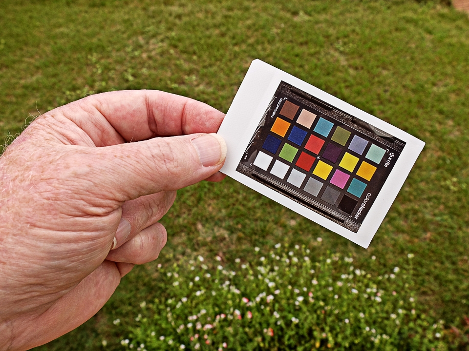 Instax mini film color testing