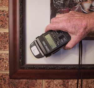 Light meter with repro attachment fitted