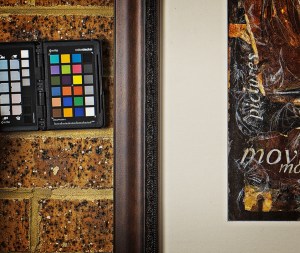 Color checker used when photographing artwork